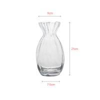 Unique shape hand-made glass classic round shape vase decoration gift