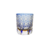 Luxury elegant whisky glass tumbler with sparkle shape design