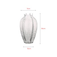 Clear hand-made glass classic shape vase decoration gift