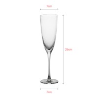 Mouth-blown champagne glass