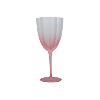 Luxury crystal wine glass with unique flower shape design