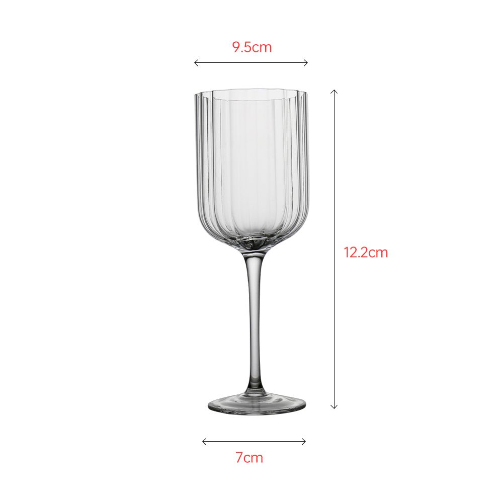 Luxury goblet wine glass with special shape design