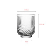 Luxury short tumbler with unique texture  design