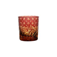 Luxury elegant whisky glass tumbler with auspicious feature design