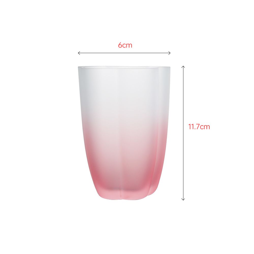 Luxury flower shape tumbler with spraying double color