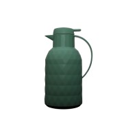 Green special design thermo pitcher with diamond texture