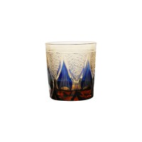 Luxury elegant whisky glass tumbler with fire shape design