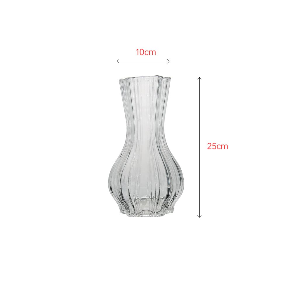 Unique shape design hand-made glass classic shape vase decoration gift