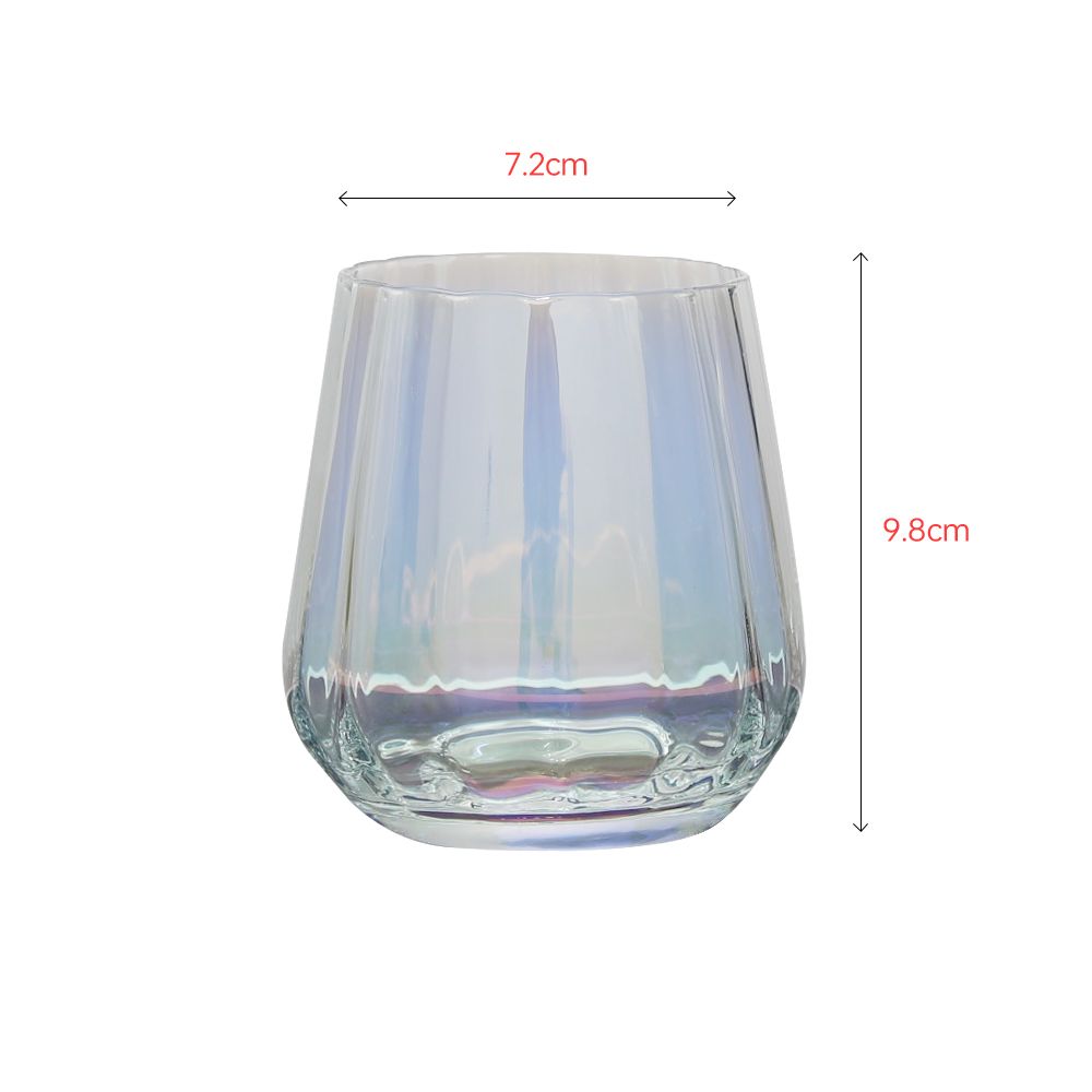 Luxury crystal tumbler with rainbow color