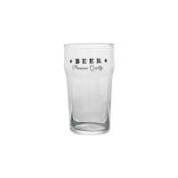 Mouth-blown clear crystal tumbler with customzied logo