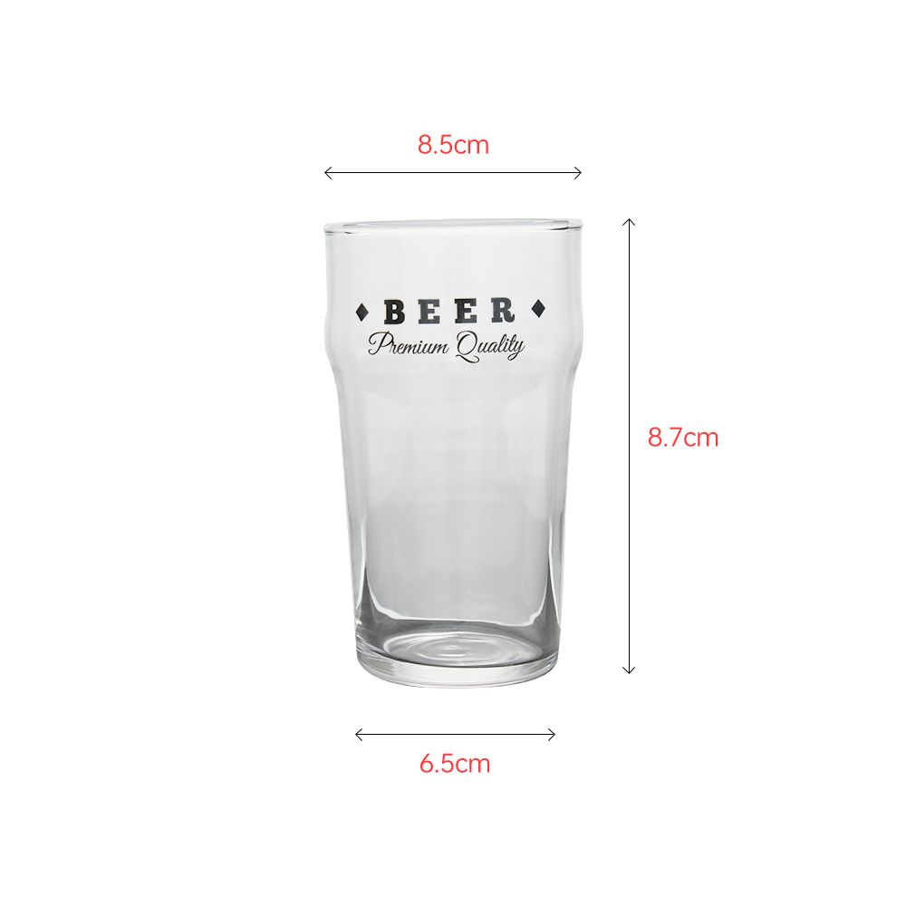 Mouth-blown clear crystal tumbler with customzied logo