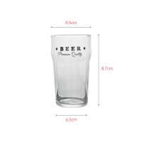 Mouth-blown clear crystal tumbler with customzied logo