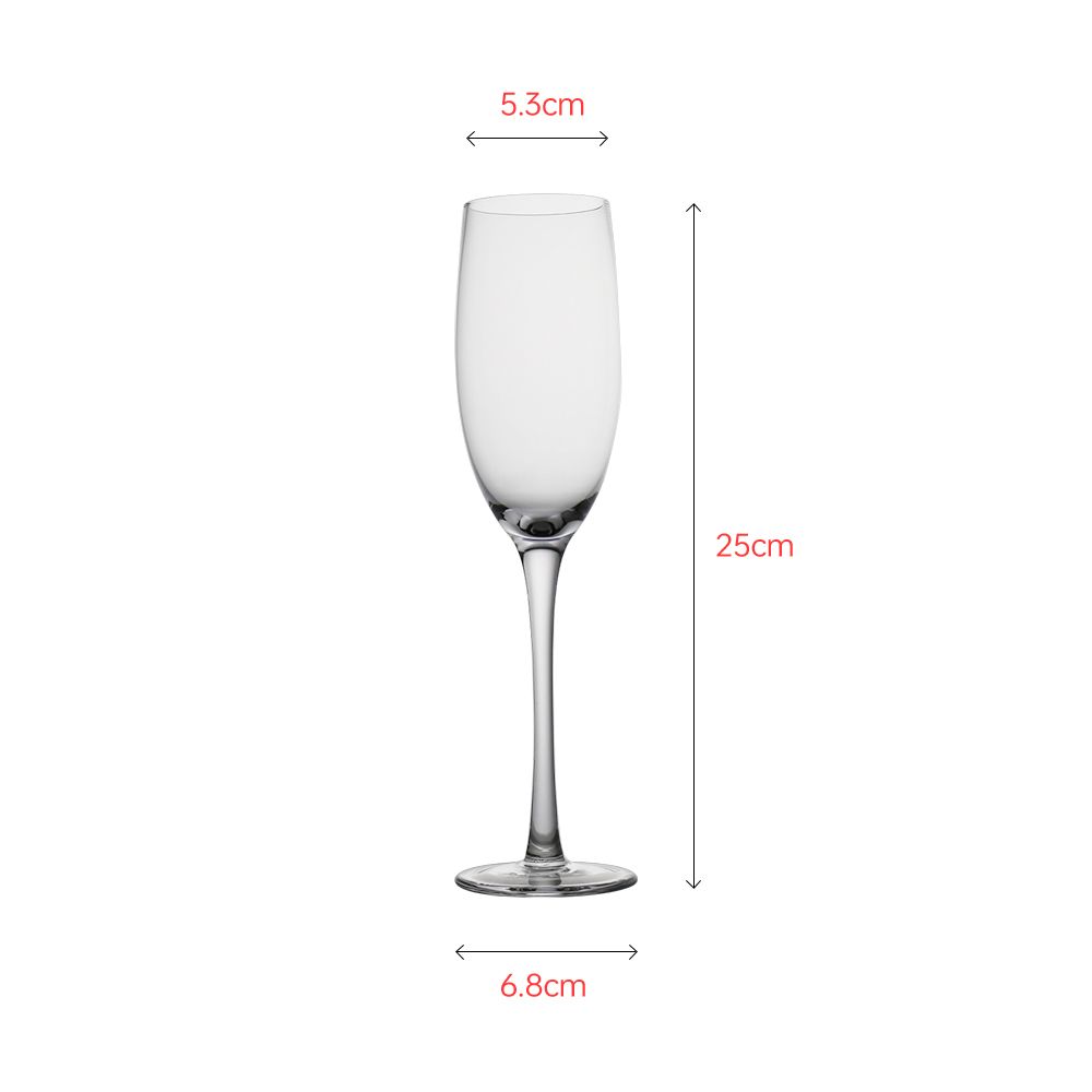 Crystal champagne glass regular design