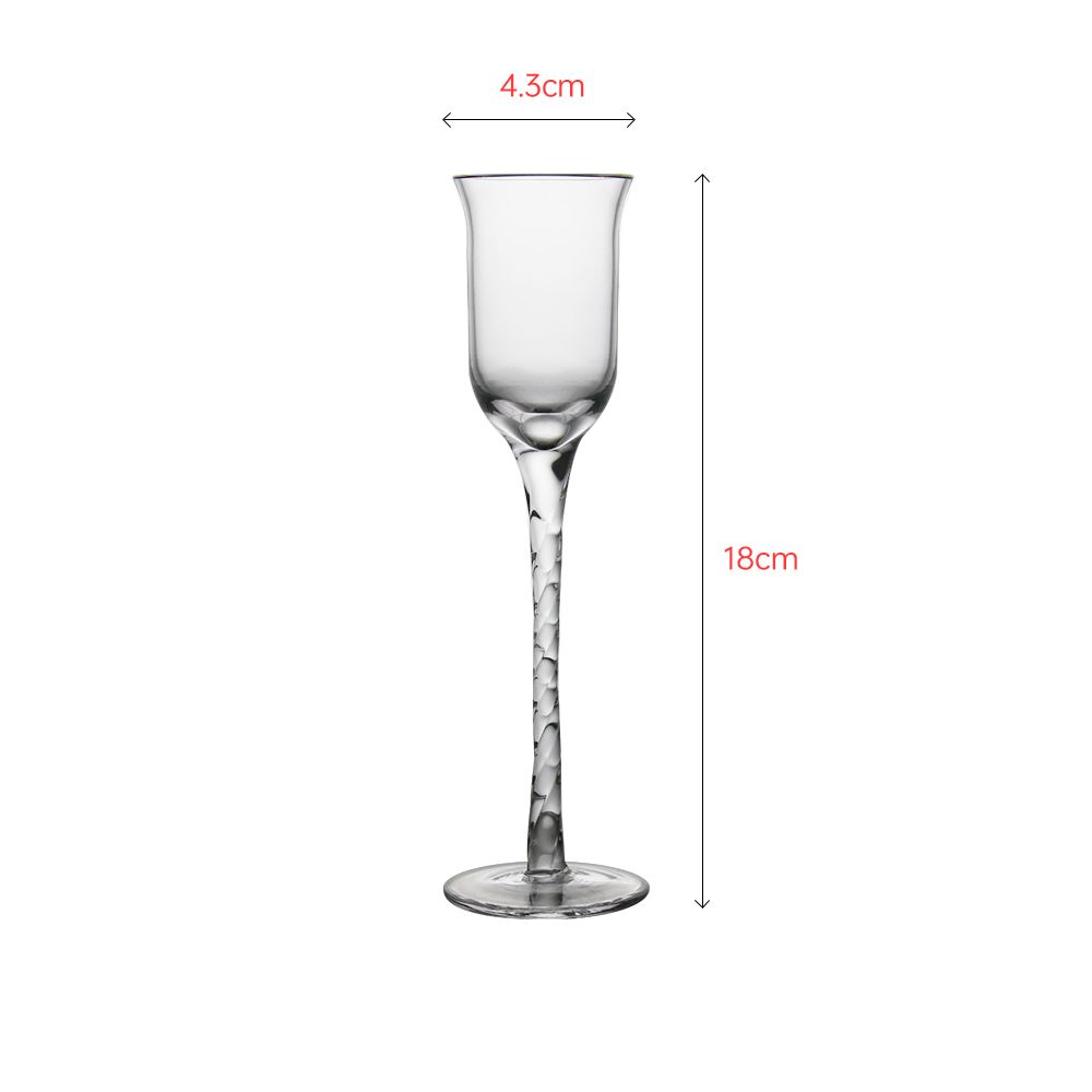 Luxury crystal wine glass with unique texture in steam