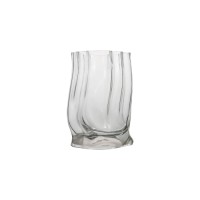 Clear special shape design vase with special texture