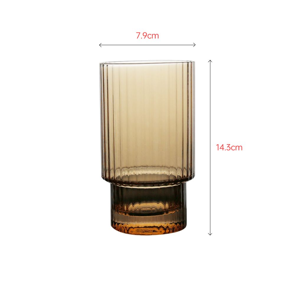 Luxury tumbler with special ambor color electroplating technique