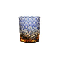 Luxury elegant whisky glass tumbler with auspicious feature design