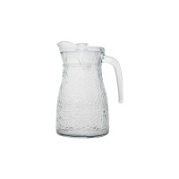 Broken diamond glass bottle pitcher