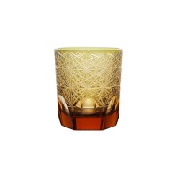 Luxury elegant whisky glass tumbler with sparkle shape design