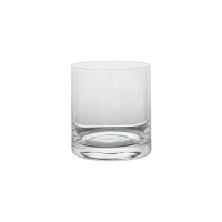 Mouth-blown clear crystal tumbler