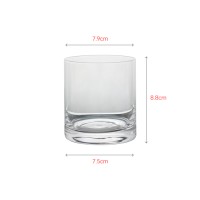 Mouth-blown clear crystal tumbler