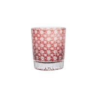 Luxury elegant whisky glass tumbler with sparkle shape design