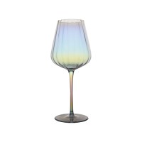 Luxury crystal wine glass with electroplating rainbow color