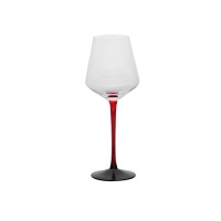 Mouth-blown unique design wine glass goblet