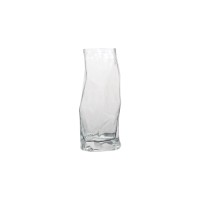 Clear special shape design vase with special texture