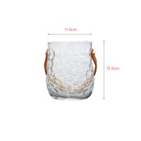 Amber hand-made glass bag vase decoration gift