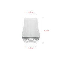 Crystal mouth-blown tumbler with unique shape design