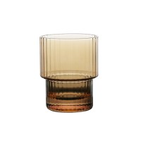 Luxury crystal tumbler with special ambor color