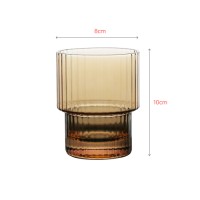 Luxury crystal tumbler with special ambor color