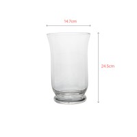 Wholesale factory price glass high vase with unique shape design