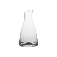 Bevell mouth wine decanter with mountain design inspiration bottom