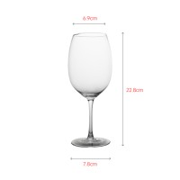 Clear Crystal mouth-blown white wine glass goblet