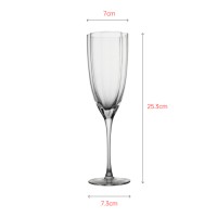 Luxury champagne glass with flower mode design