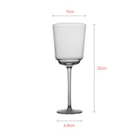 Luxury wine glass with designer inspiration