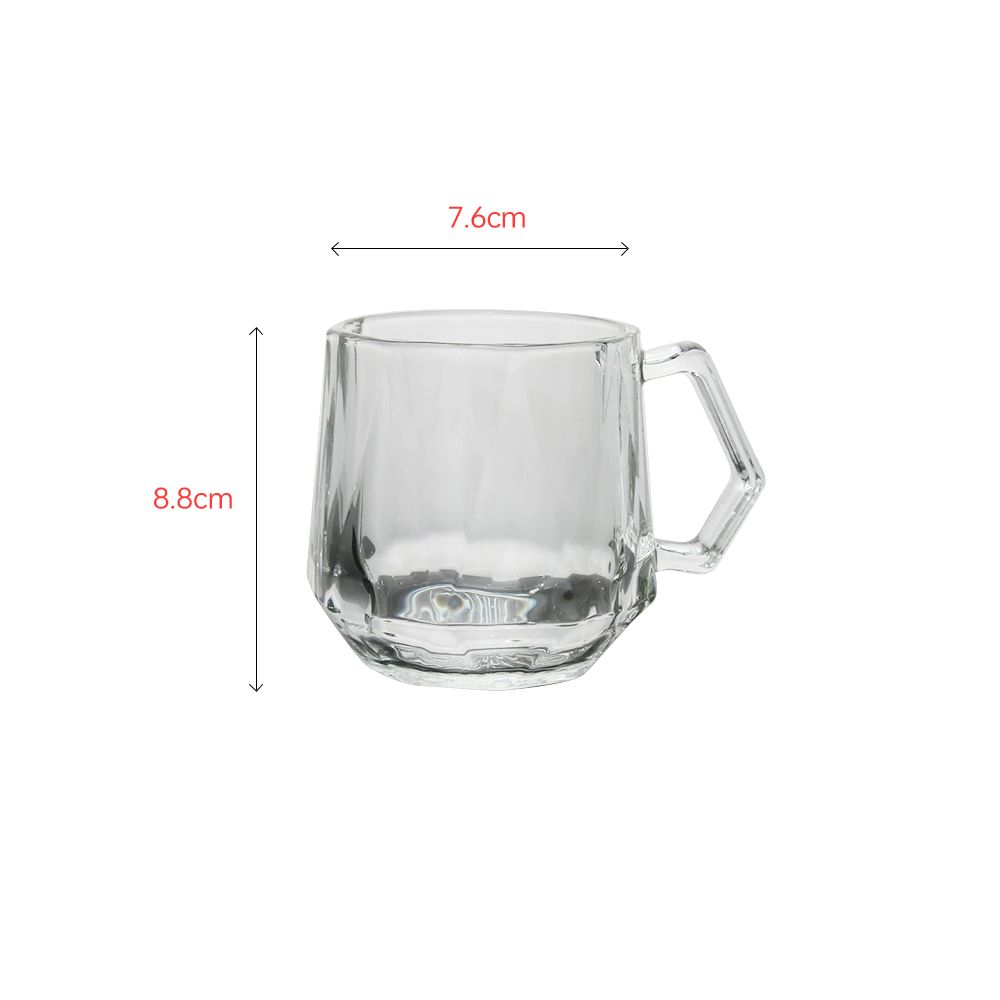 Clear glass diamond cup whole sale price