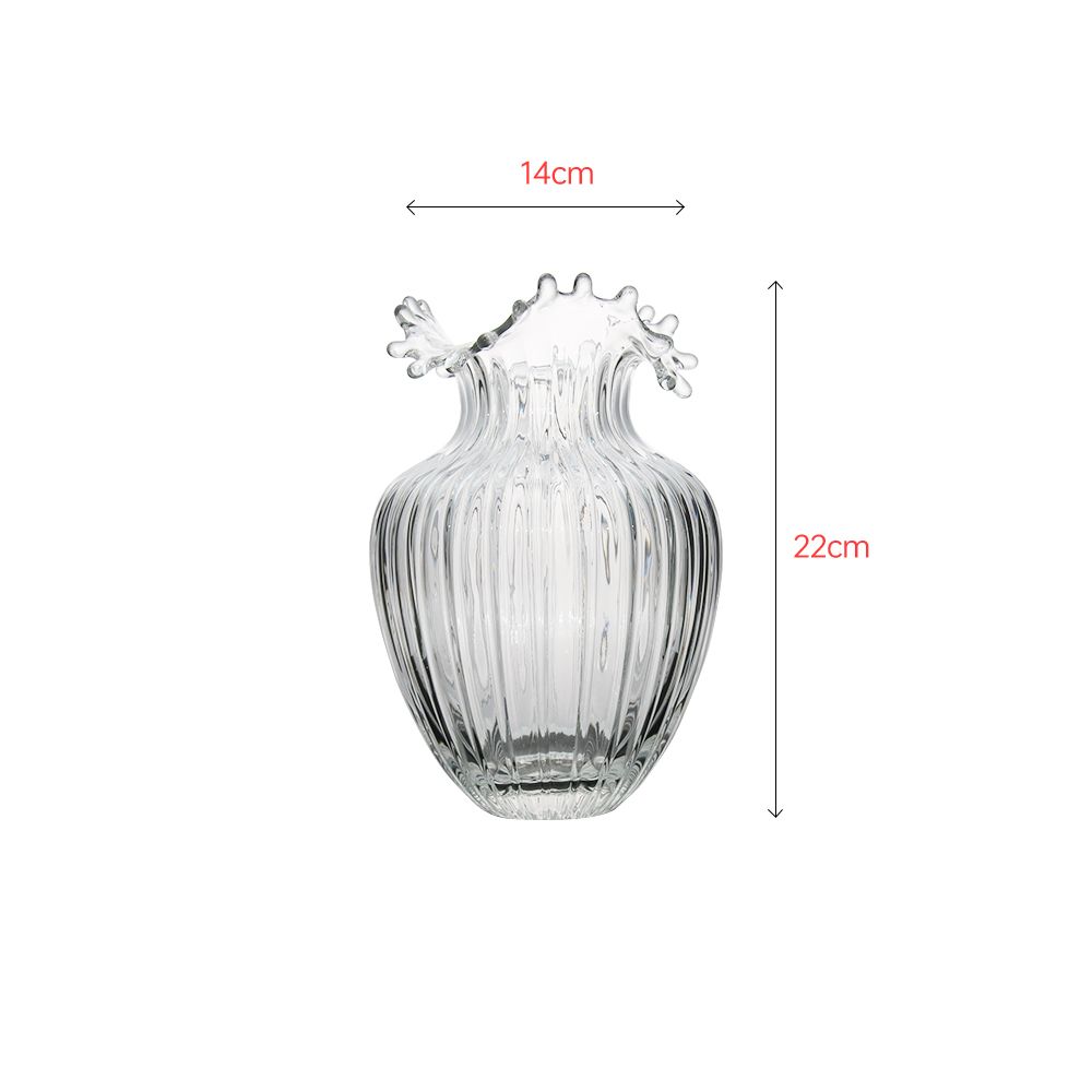 Luminous hand-made glass vase decoration gift