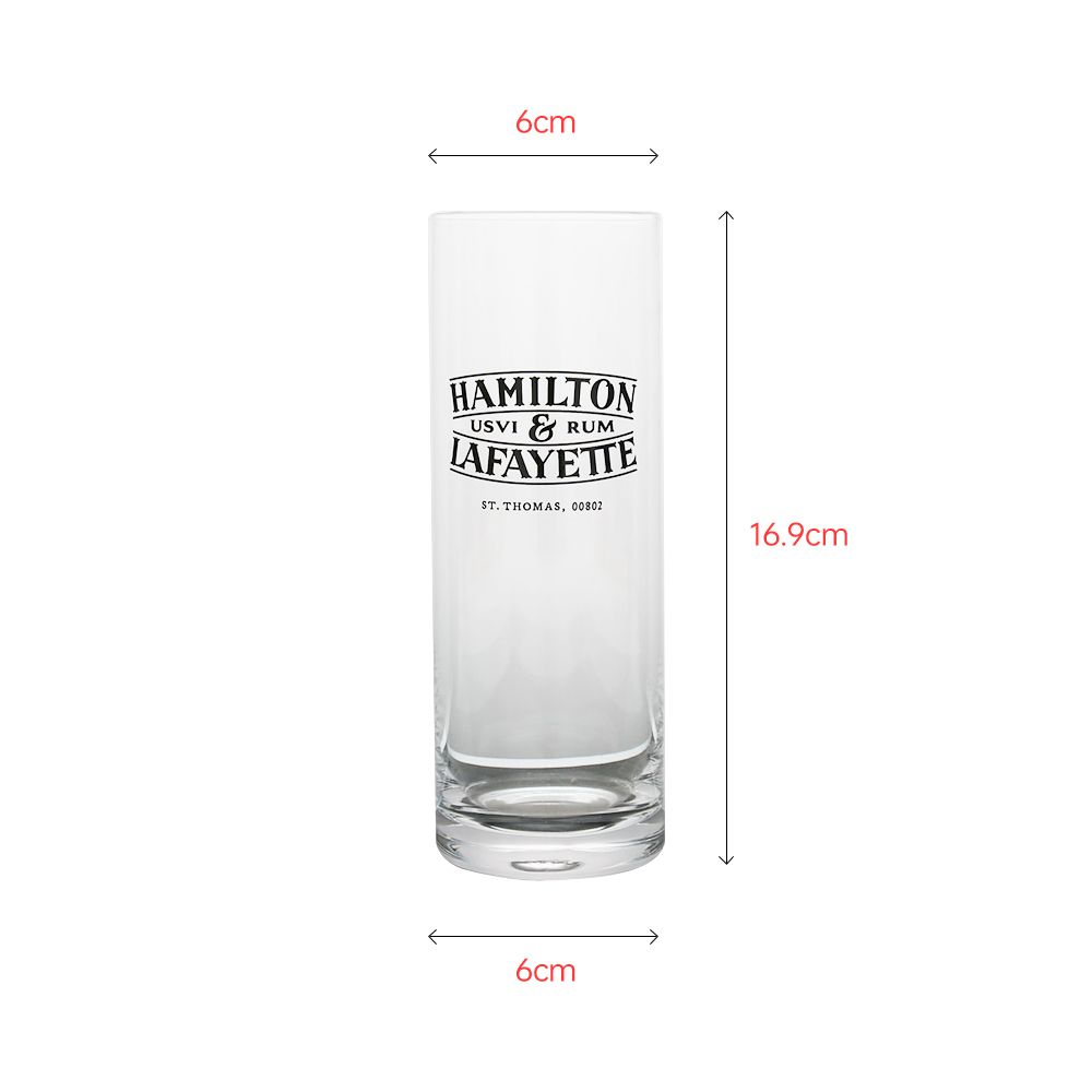 Mouth-blown tumbler with customized logo