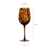 Modern and contemporary colored glass wine glass