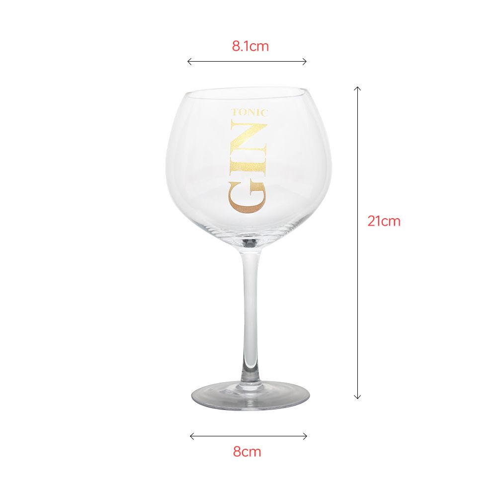 Mouth-blown unique Gintonic ballon wine glass goblet