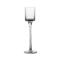 Luxury wine glass with vertical texture around the steam