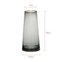 Grey glass vase decoration gift