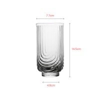 Luxury high tumbler with unique texture  design